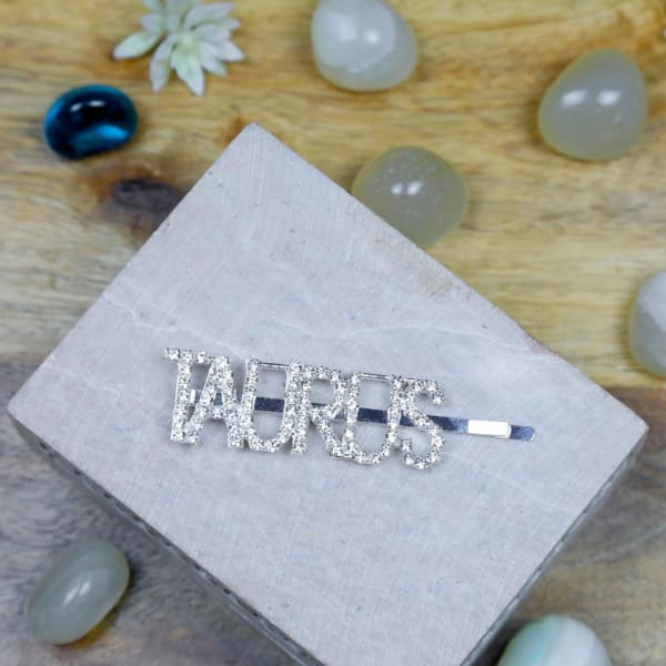 Hair Pin - Silver Glitter - Zodiac Signs