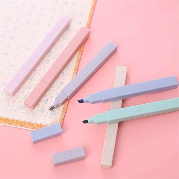 Highlighters Pastels Cuboid Set Of 6