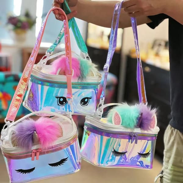 Holographic Unicorn Cosmetic Bag - Assorted - Single Piece