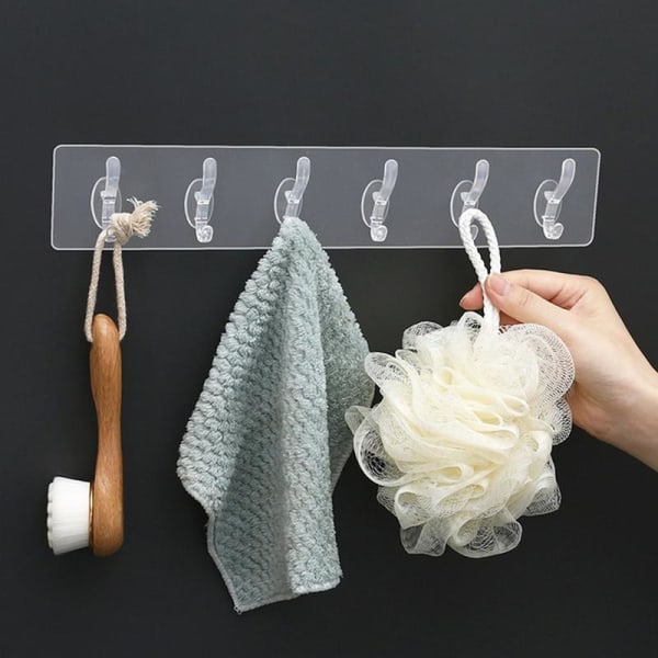 Hook Set - Transparent - Self Adhesive