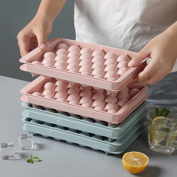 Ice Cube Tray - Sphere - 33 Slots - Assorted - Single Piece