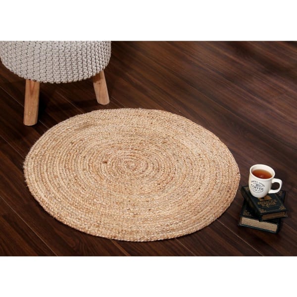 Jute Rug - Circle - Beige