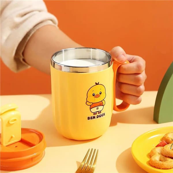 Kids Insulated Mug With Lid - Assorted - Single Piece