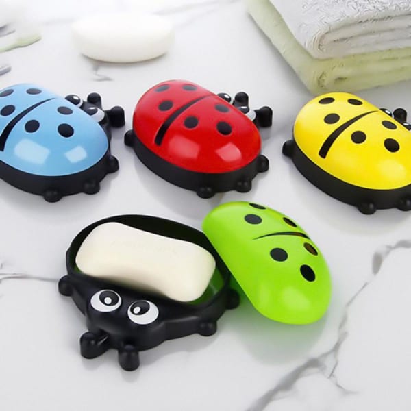 Lady Bug Soap Case - Blue