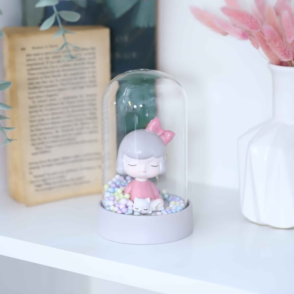 LED Dome With Girl - Single Piece