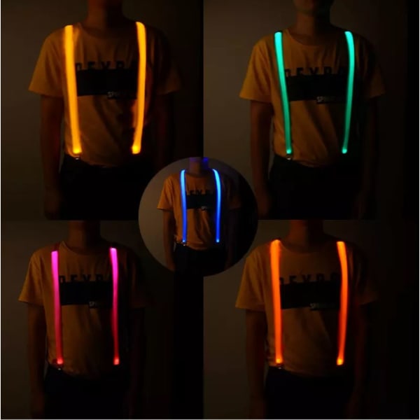 LED Suspenders - Orange