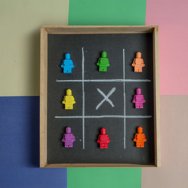 Lego Man-Shaped Crayons - Set Of 8