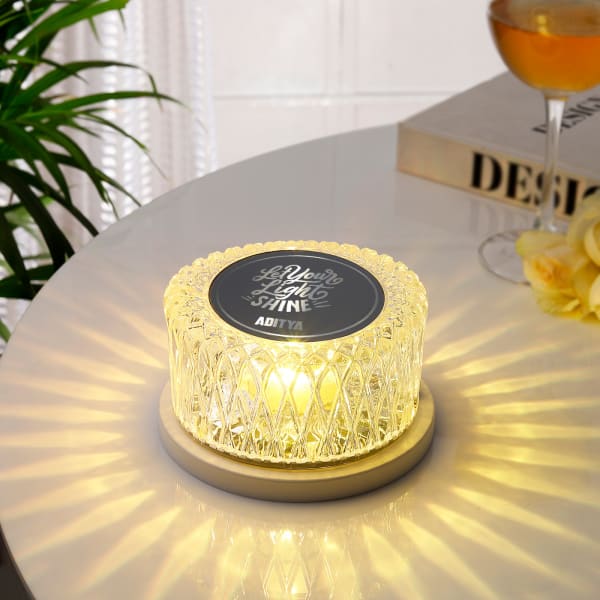 Let Your Light Shine Personalized Touch LED Lamp