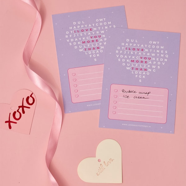 Love You More Notecard - Single Piece