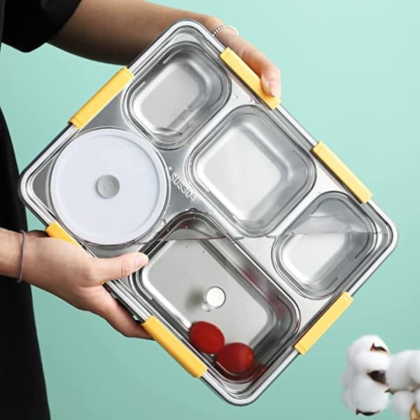 Lunch Box - 5 Compartments - Reheatable - Single Piece