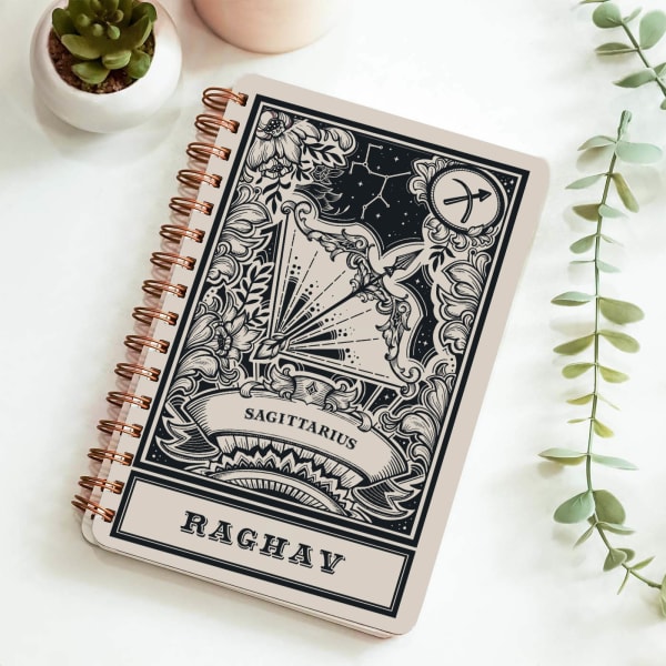 Majestic Zodiac Charm Personalized Diary - Sagittarius