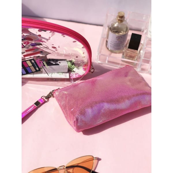 Makeup Pouch - Transparent - Set Of 3