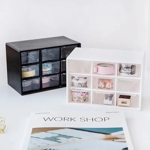 Mini Desk Organizer - 9 Grid - Assorted - Single Piece