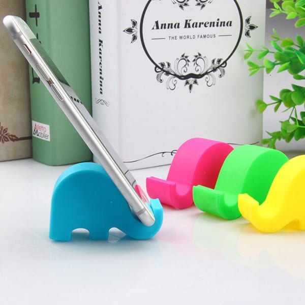 Mini Elephant Phone Tablet Holder Desk Stand