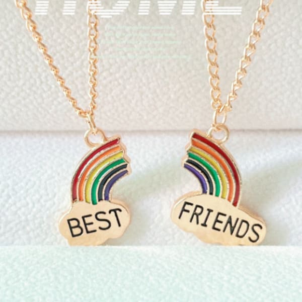 Best friends outlet rainbow necklace