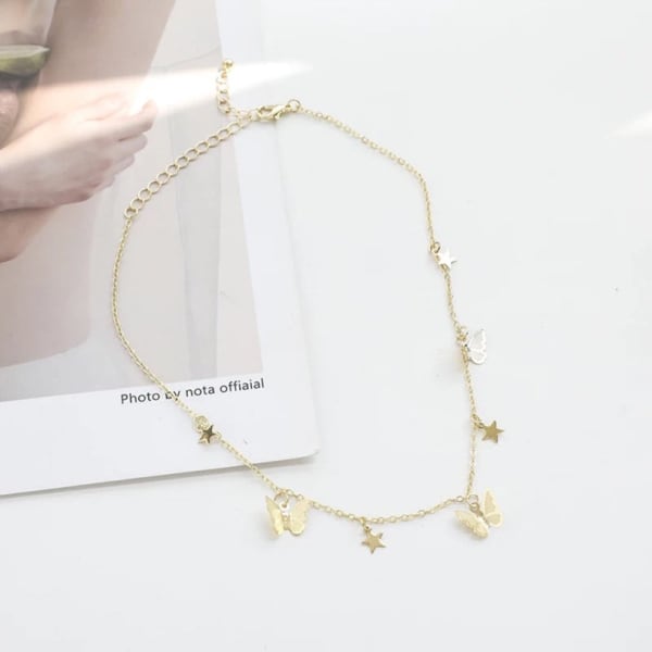 Necklace - Butterfly Star - Single Piece - Juju Joy