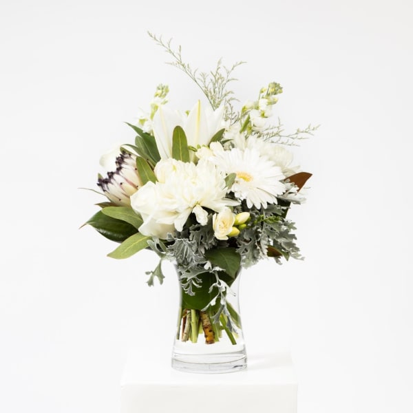 Neutral Bouquet in a Vase