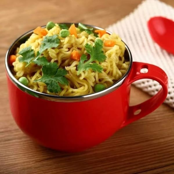 Noodles And Soup Bowl With Spoon Rest - Assorted - Single Piece