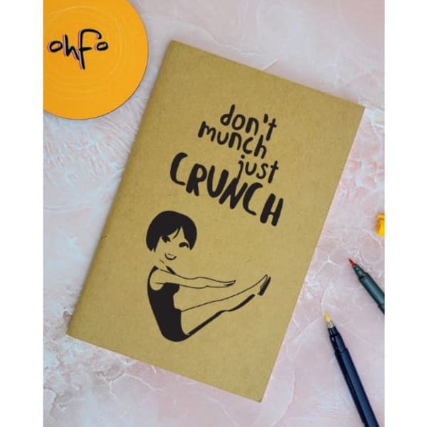 Notebook - Dont Munch Just Crunch - A5 - Unruled - Single Piece