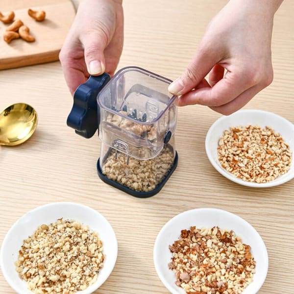 Nut Chopper With Tray - Single Piece