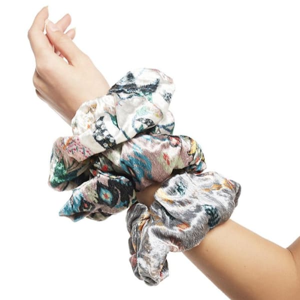 Payal Singhal Scrunchies - Velvet - Signature Prints