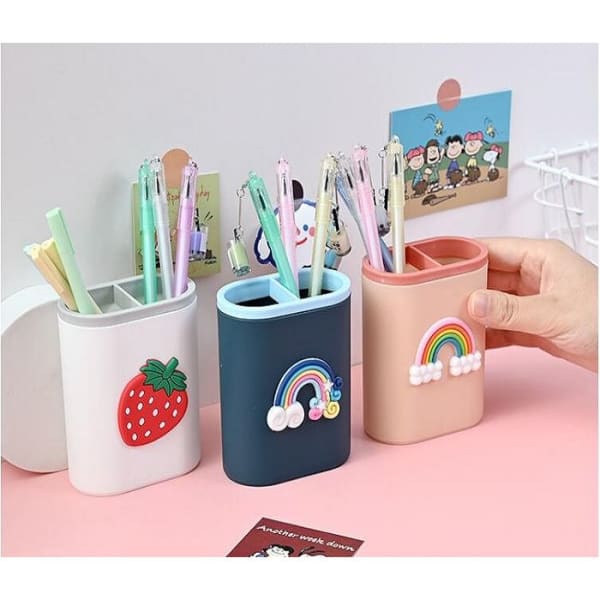 Pen Stand 2 Compartments Single Piece