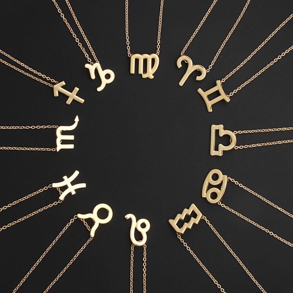 Pendant - Zodiac Star Sign - Gold