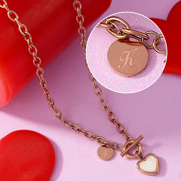 Personalized Heart Pendant Chain