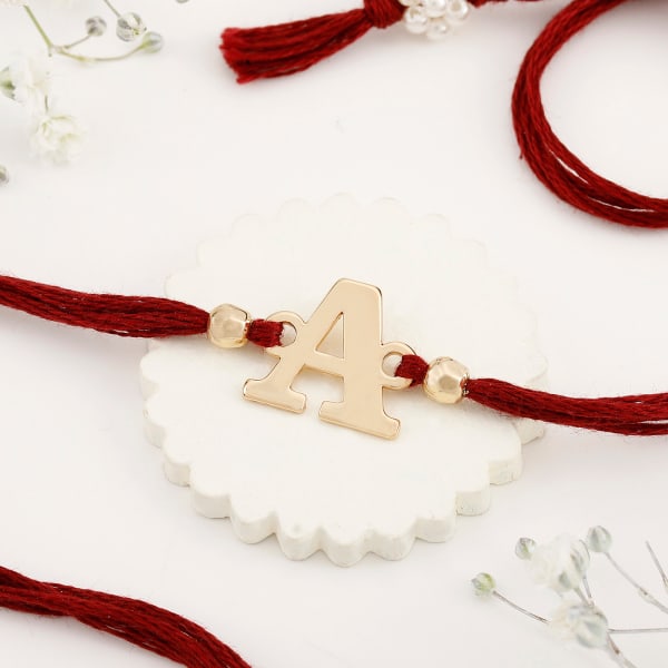 Personalized Initial Rakhi - A