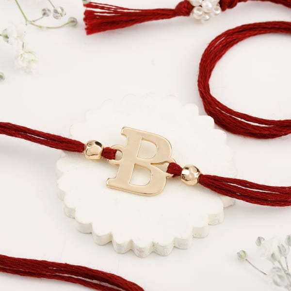 Personalized Initial Rakhi - B