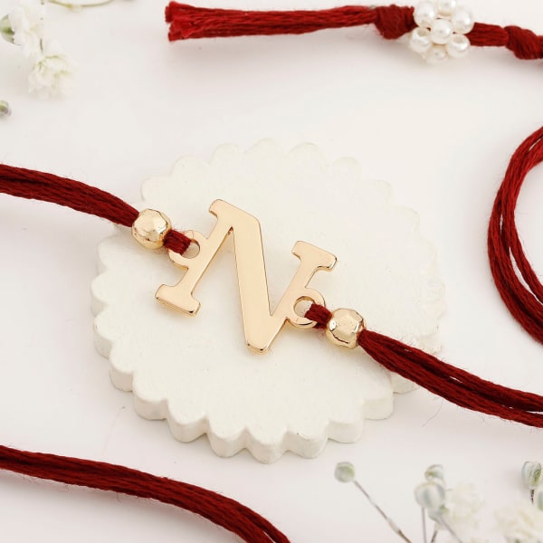 Personalized Initial Rakhi - D