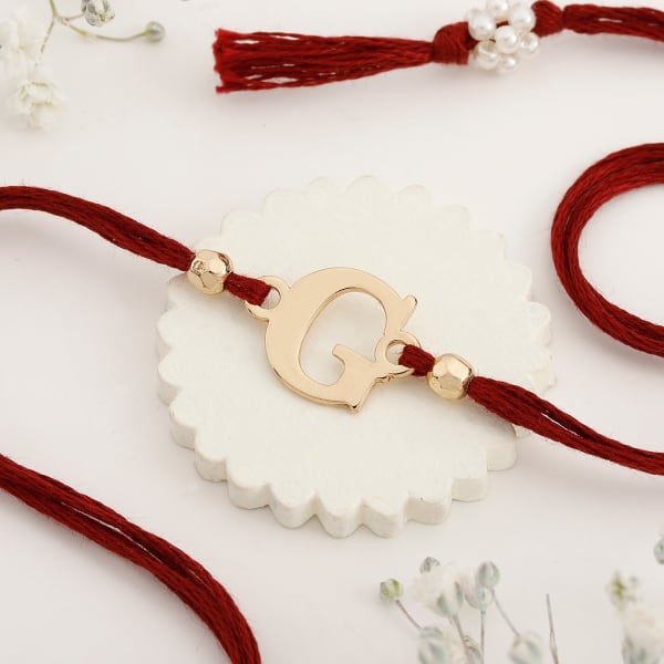 Personalized Initial Rakhi - G