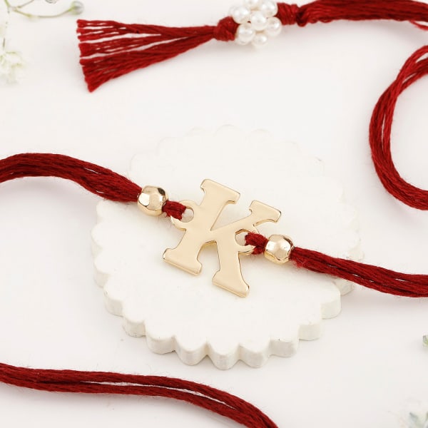 Personalized Initial Rakhi - K