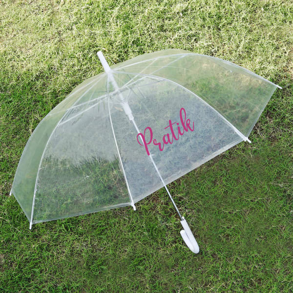 Personalized Transparent Umbrella For Him