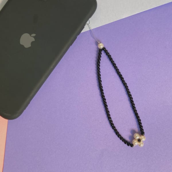 Phone Charm - Black - Single Piece