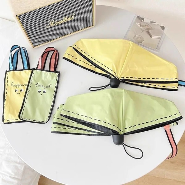 Premium 5 Fold Umbrella With Bag- Assorted - Single Piece