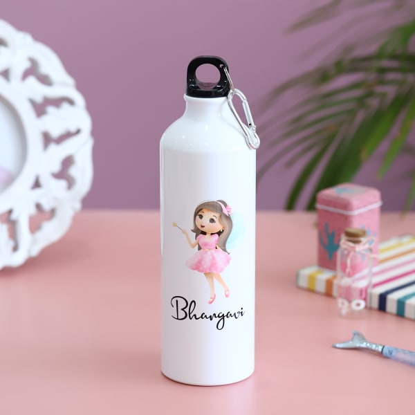 Pretty Princess Personalized Sipper Bottle For Girls