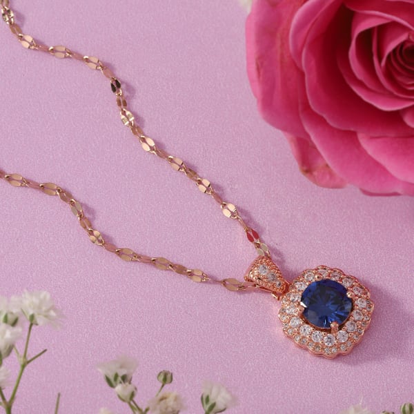 Sapphire Pendant Chain