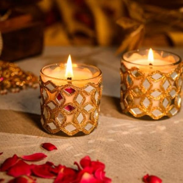 Scented Votive Candles - Noor - Set Of 2