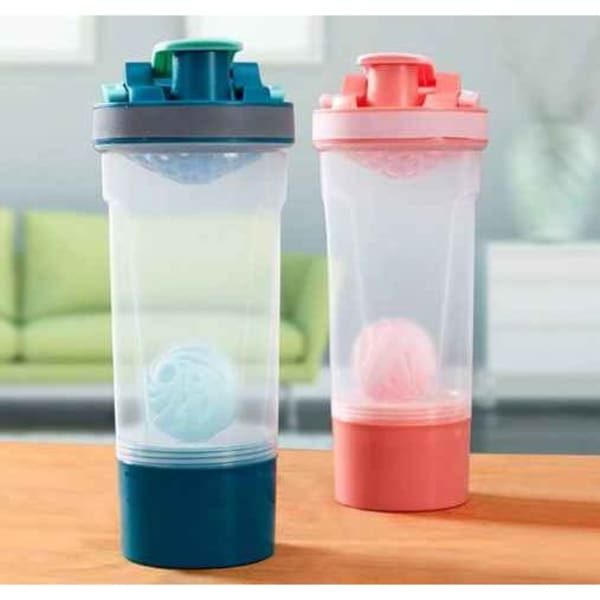 Shaker Bottle With Cup - Assorted - Single Piece