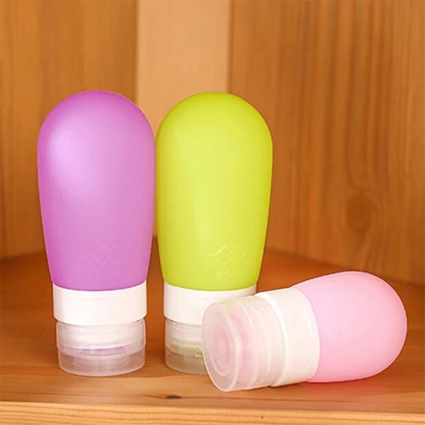 Silicone Travel Bottle With Flip Lid - Assorted - Single Piece