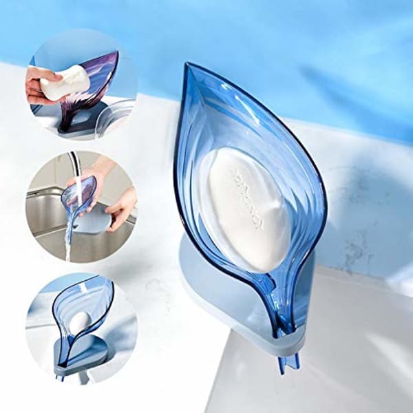 Soap Holder - Leaf Shape With Stand - Single Piece