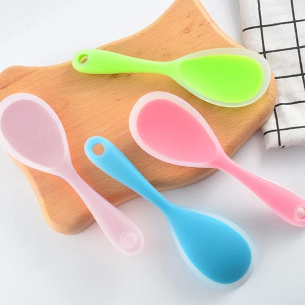 Spatula Spoon Shape Silicone Single Piece