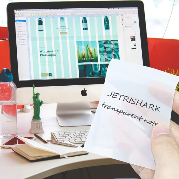 Sticky Notes - Transparent - Square - Single Piece