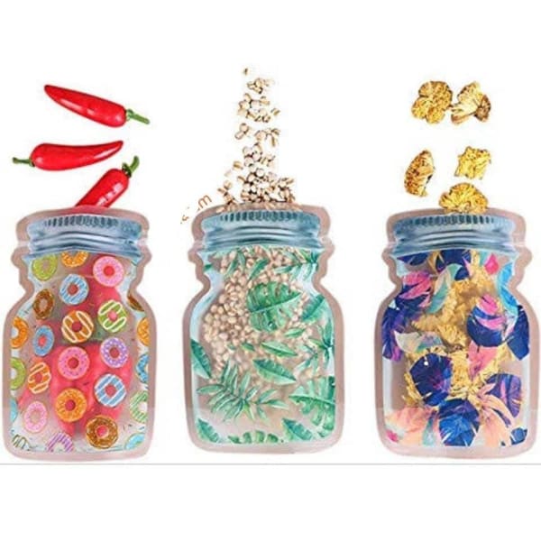 Storage Bag - Jar Shaped - Assorted - Single Piece