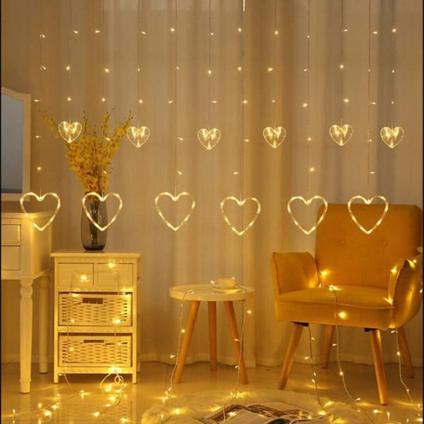 String Lights - Heart - 3m