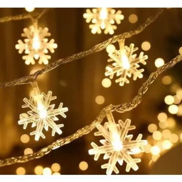 String Lights - Snowflakes - Warm White