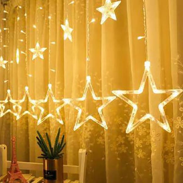 String Lights - Star Curtain - Assorted - 3m