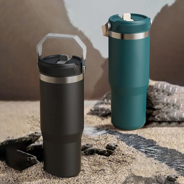 Thermal Water Bottle With Handle - Assorted - Single Piece - 620 Ml