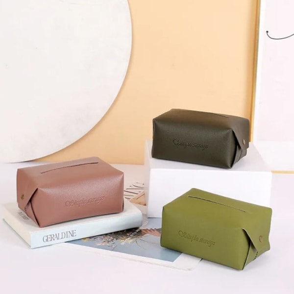 Tissue Box - Leather - Single Piece